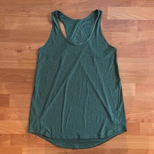 Lululemon Dark Green Twist Tank Top